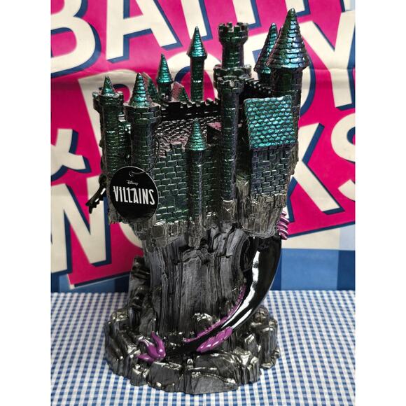 BBW Disney Villain Maleficent Dragon Castle Large 3 Wick Candle Pedestal Holder - Picture 4 of 7
